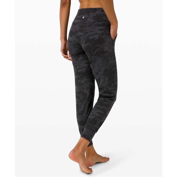 Lululemon Camo Align Jogger 12 Womens Black Grey Pants Relaxed Legging Incognito - Picture 2 of 15